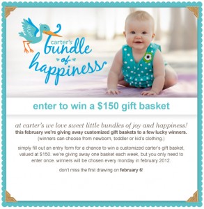 Carters giveaway