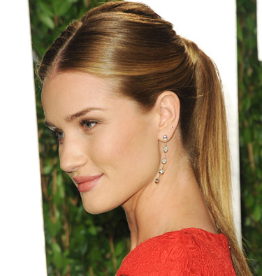 Get Rosie Huntington-Whiteley's Slick Ponytail