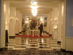 The Greenbrier main hallway