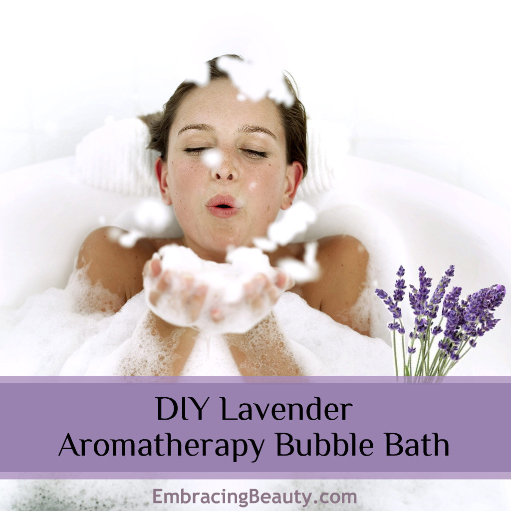 DIY Lavender Aromatherapy Bubble Bath