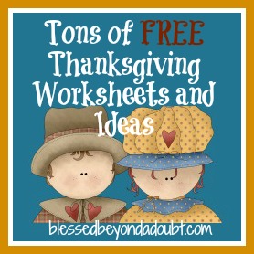thanksgiving worksheets