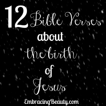 birth of jesus christ bible verse