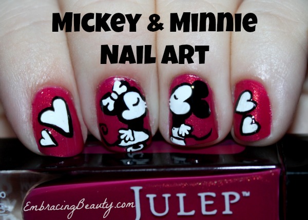 Mickey and Minnie Nail Art
