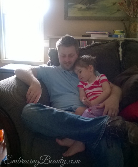 Daddy and Daughter Reading