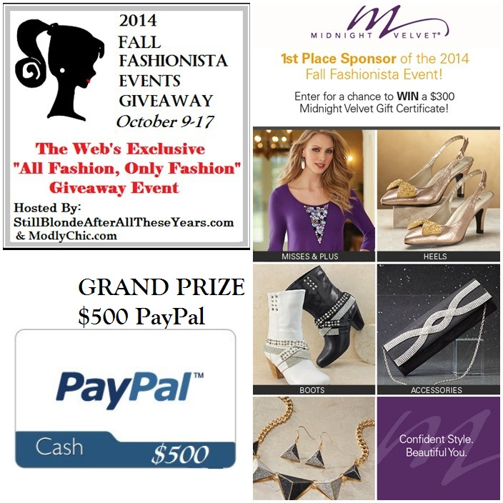Fall Fashionista Giveaway Event