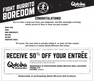 Qdoba coupon