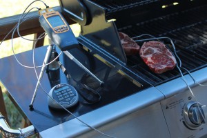 Searing steaks