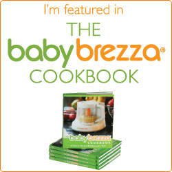 I'm featured in Baby Brezza Cookbook