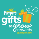 pampers gifts to grow button