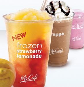 McDonalds Frozen Strawberry Lemonade Frappe Fruit Smoothie Coupon