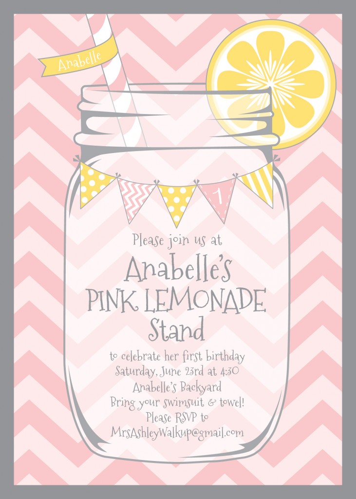 Pink Lemonade Party Invite