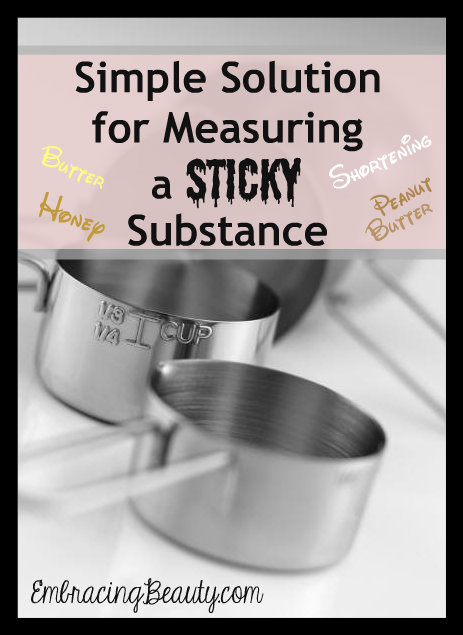 Simple Solution for Measuring a Sticky Substance