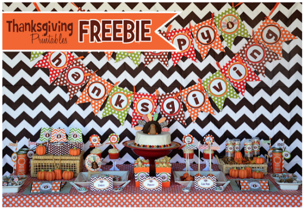 Free Thanksgiving Party Printables