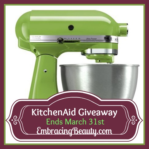 Kitchen Aid Giveaway! Ends March 31st