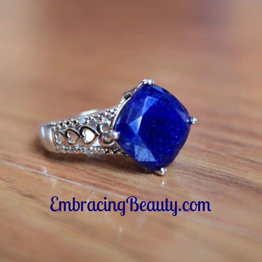 Sapphire Heart Ring