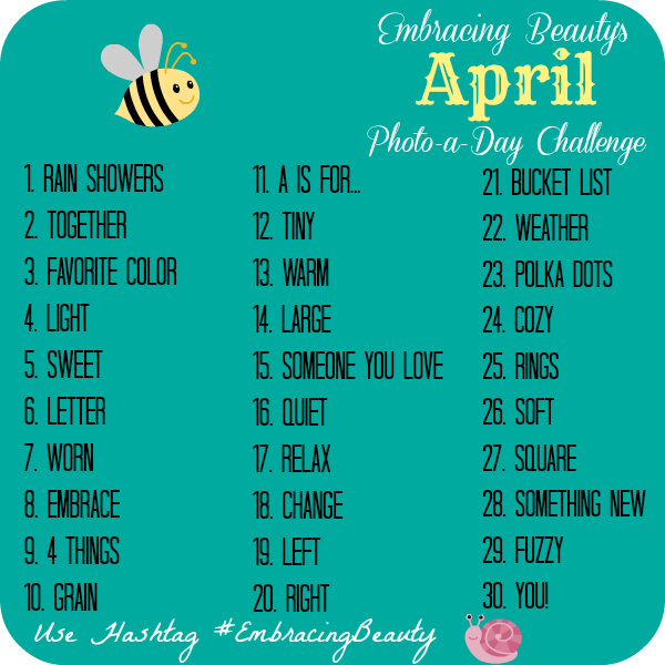 April Photo a Day Challenge