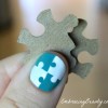 DIY Puzzle Nail Art