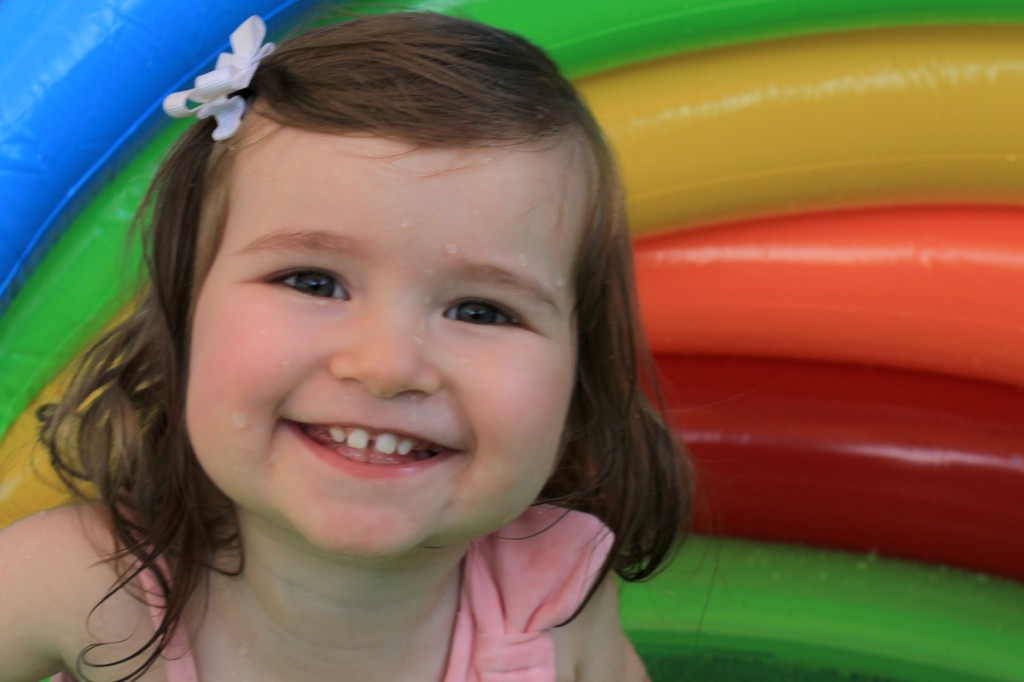 Baby Girl in the Pool