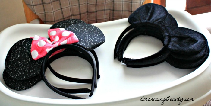 Minnie Mouse and Mickey Mouse Ears
