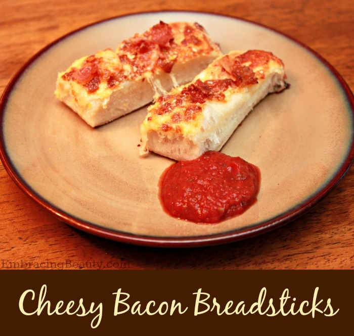 Cheesy Bacon Breadsticks