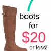 7 Boots for 20 or Less