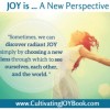Cultivating Joy